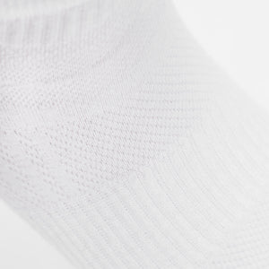 True ClassicWhite Ankle Socks 3-Pack close-up showing knit fabric texture.