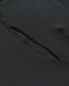 True ClassicCarbon Boxer Trunks W/ Fly 12-Pack, close-up of stretch fabric and vent.