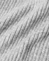 Heather Gray Sweater Scarf showcasing soft, ribbed knit texture.