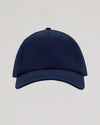 Navy Active Running Cap, six-panel, no logos, adjustable closure.