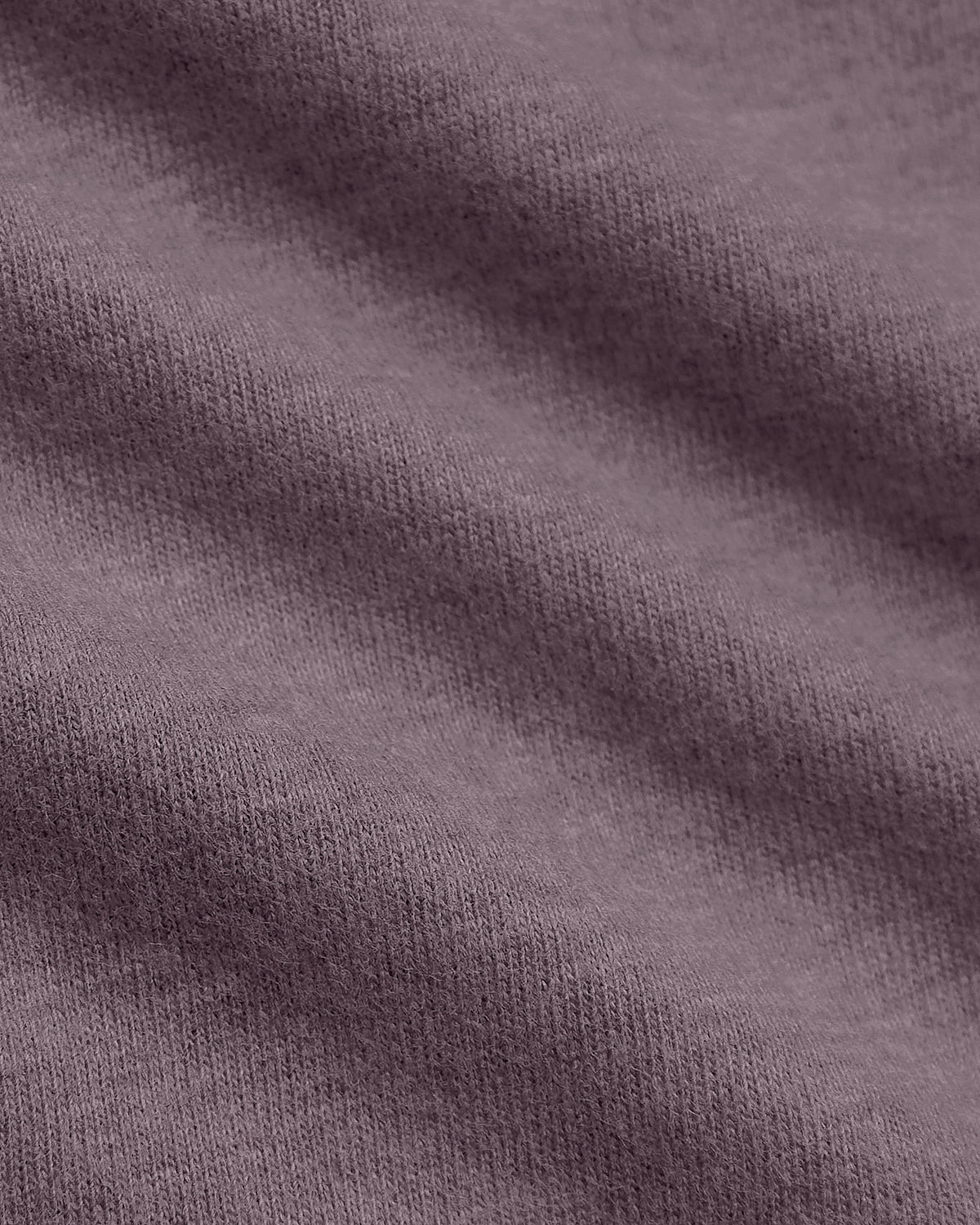 Dark Heather Amethyst Tall Straight Hem Crew Neck T-Shirt fabric close-up.