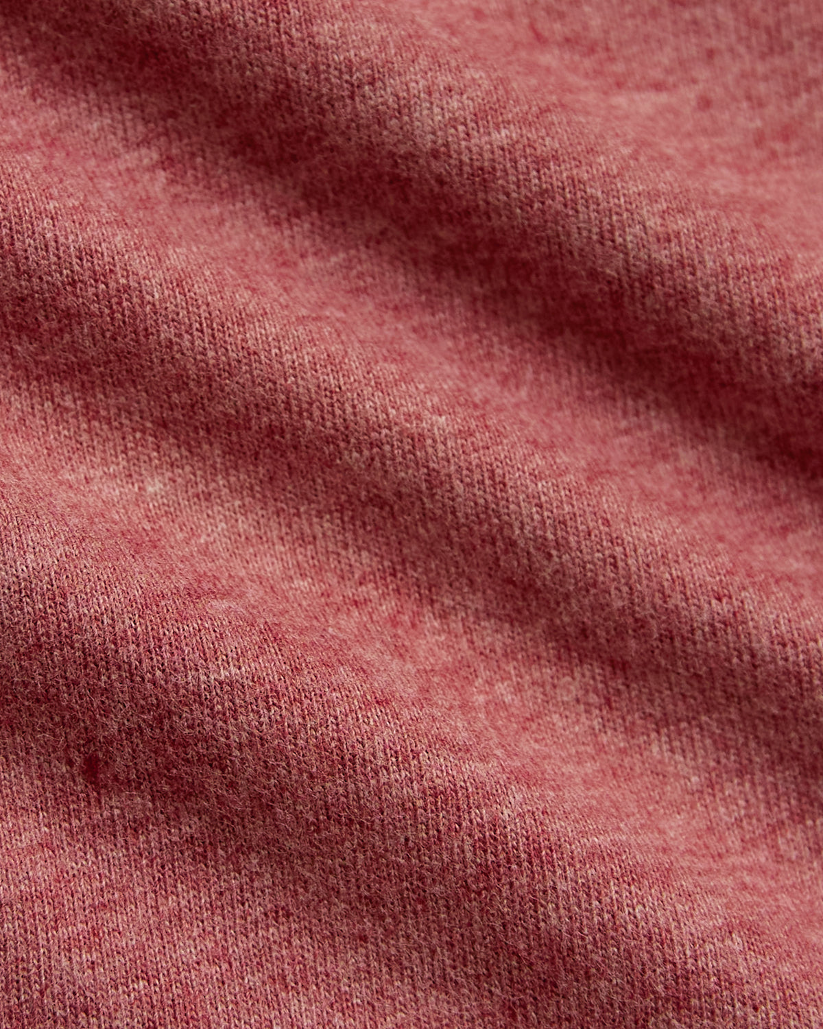 Heather Garnet Short Sleeve Crew Neck T Shirt fabric close-up.
