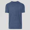 Heather Navy Classic Crew Neck T-shirt, heather-blue, flat display against a light backdrop.