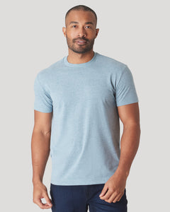 True ClassicMan wearing CombinedListingTest Classic Crew Neck t-shirt, standing relaxed.