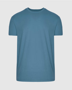 True ClassicSapphire Short Sleeve Crew Neck T Shirt, plain and fitted.