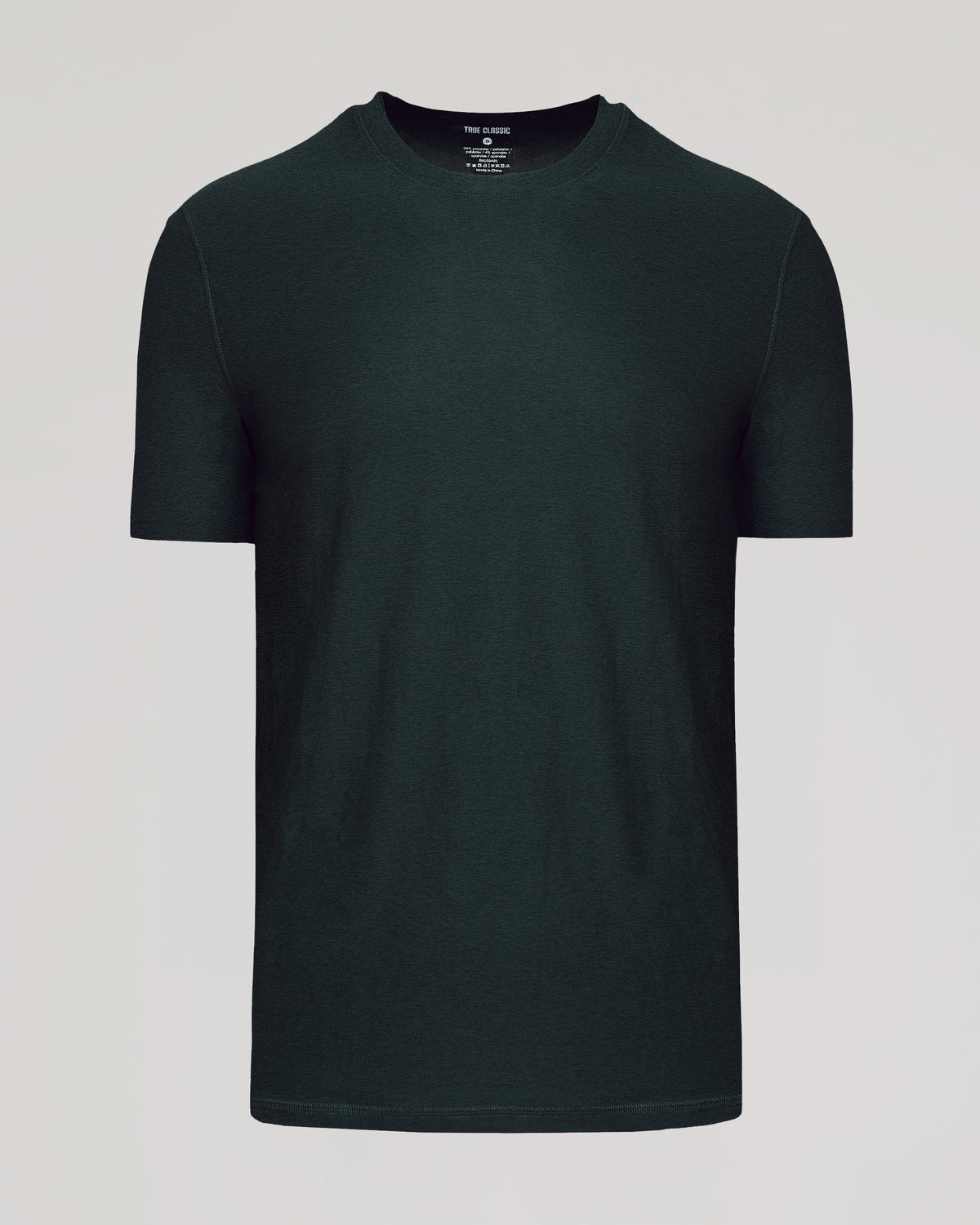 Dark Heather Forest Active Short Sleeve Crew Neck Tee displayed flat.