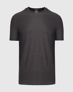True ClassicDark Heather Tempest Active Crew Neck Tee, plain, short-sleeve, crew-neck.