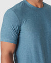 Heather Centurion Short Sleeve Active Crew Neck T-shirt on model's upper torso.