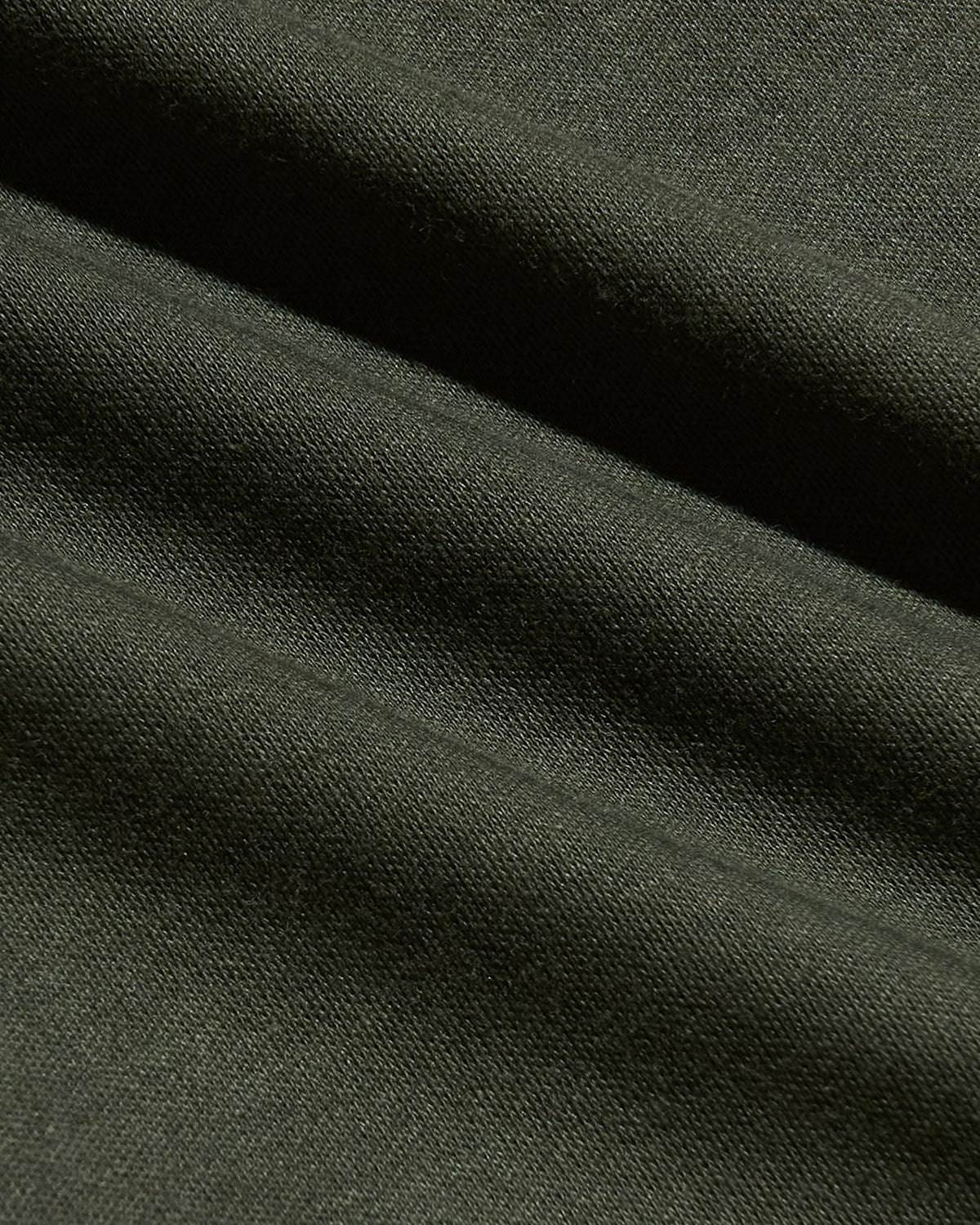 All Grove Pima Cotton Blend Curved Hem Crew's textured fabric close-up.