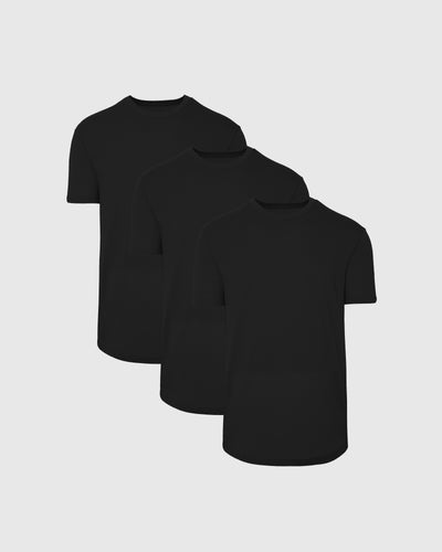 Classic Curved Hem Crew Neck