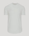 Vapor Curved Hem Classic Crew Neck T-shirt on light gray background.