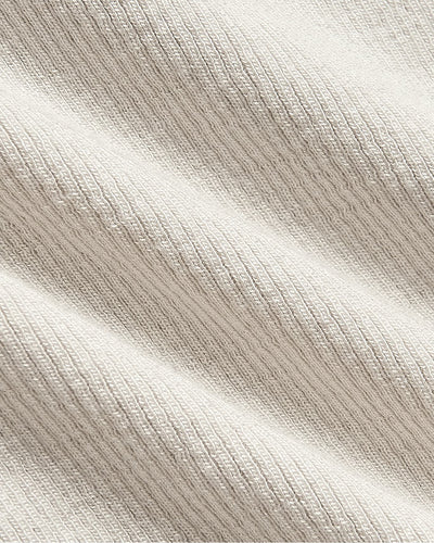 Ribbed U‑Neck