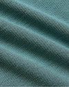 Womens Stormcloud Ribbed 3/4 Sleeve Scoop Neck Tee close-up knit detail.