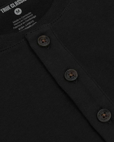 Heavyweight Curved Hem Henley