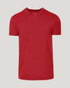 Dark Heather Lava Classic V-Neck T-shirt with True Classic label.