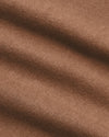 Dark Heather Sepia Classic V-Neck showing ultra-soft textile texture.