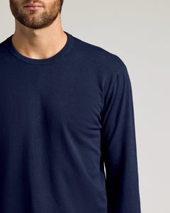 True ClassicMan in navy, long-sleeve Black & Navy Crew Neck Sweater 2-Pack.
