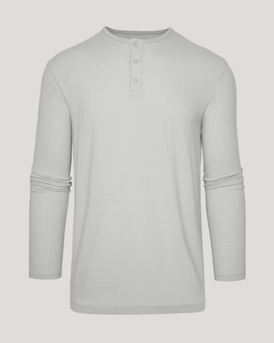 Camiseta Henley clásica manga larga