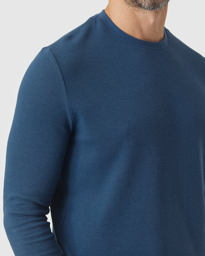 Waffle Long Sleeve Crew Neck