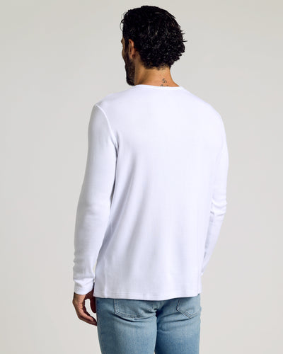 Waffle Long Sleeve Henley