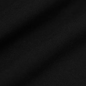 True ClassicAll Black Active Long Sleeve Crew T-Shirt 3-Pack close-up showing soft black fabric texture for comfortable mens basics and everyday wear