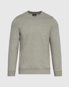 True ClassicDark Heather Gray Fleece French Terry Pullover Crew Neck sweatshirt.