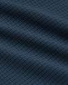 Navy Sleeveless Active Mesh Tank fabric with small grid pattern.