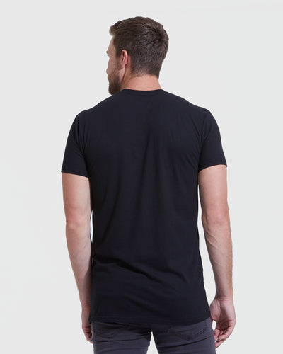 Camiseta clásica talla alta cuello redondo