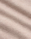 Light Heather Slate Mauve Tall Straight Hem Crew Neck T-Shirt close-up knit detail.
