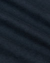 Close-up of Navy Tall Straight Hem Crew Neck T-Shirt fabric.