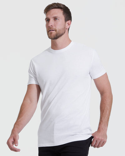 Camiseta clásica talla alta cuello redondo