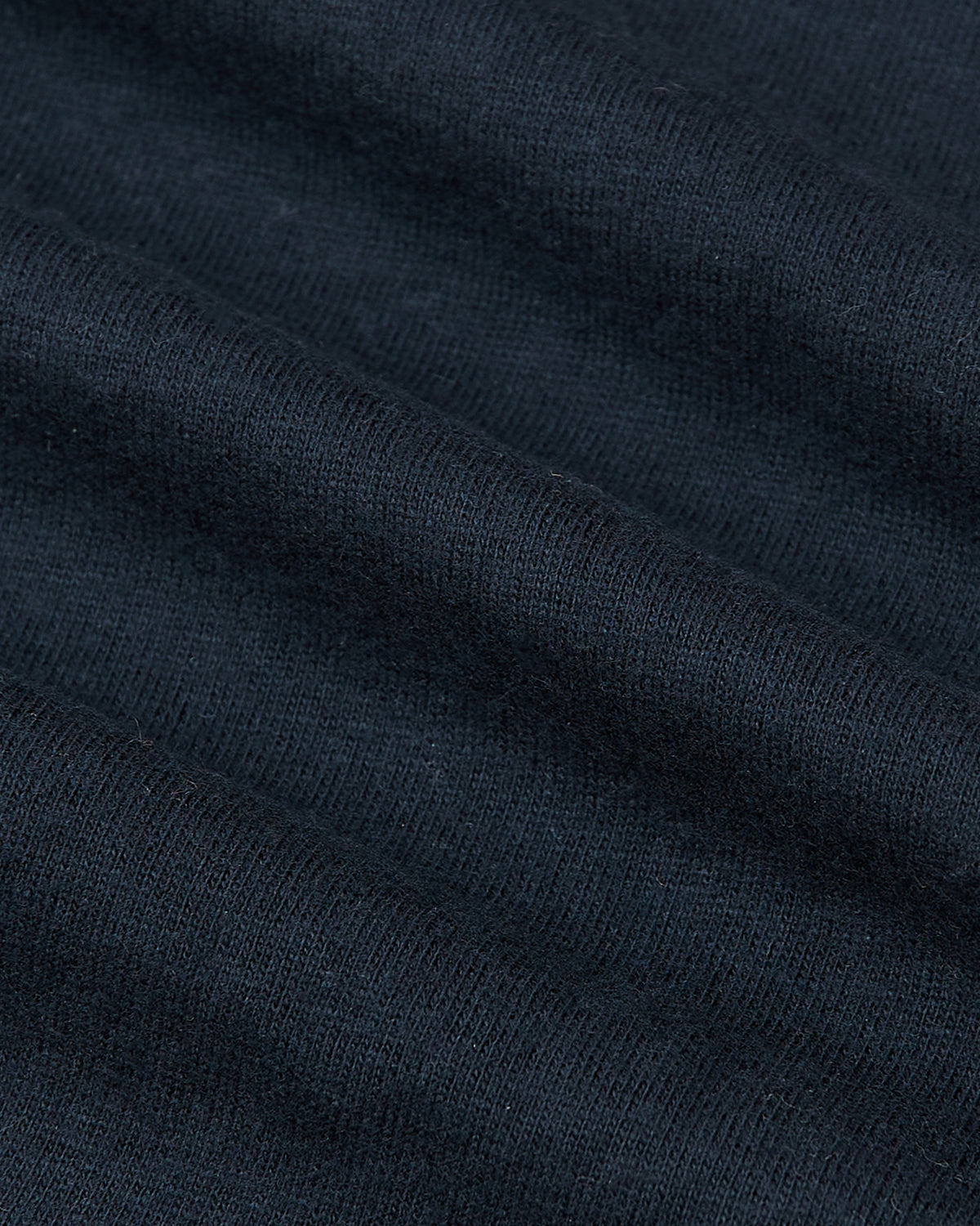 Navy Tall Long Sleeve T-Shirt, close-up of fine knit pattern.