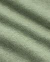 Dark Heather Bay Green Tall Classic V-Neck, showcasing its soft-knit texture.