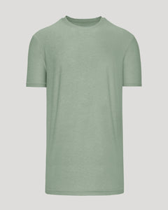 True ClassicLichen Tall Active Crew Neck 2.0 T-shirt on display.
