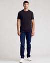 Wardrobe Classic Tall Curved Hem Crew 10-Pack worn by a man.