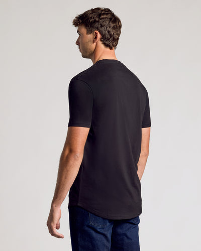 Tall Classic Curved Hem Crew Neck