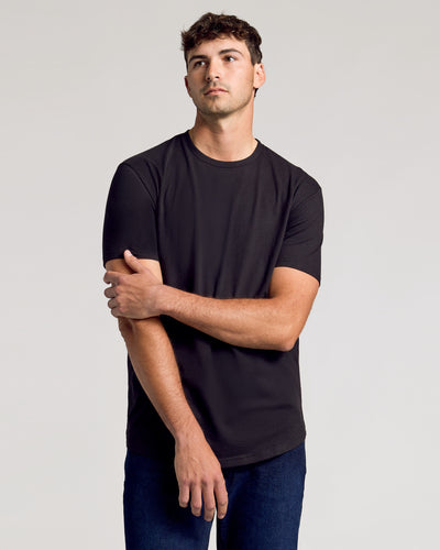 Tall Classic Curved Hem Crew Neck