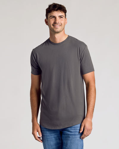 Tall Classic Curved Hem Crew Neck