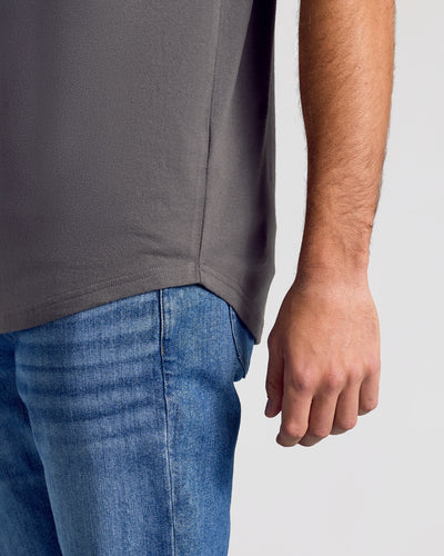 Tall Classic Curved Hem Crew Neck