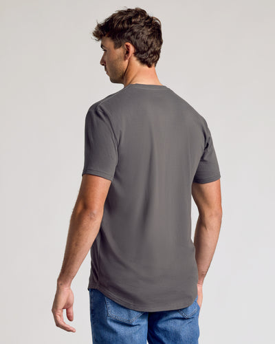 Tall Classic Curved Hem Crew Neck