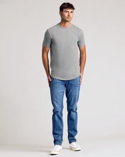 Tall Classic Curved Hem Crew Neck