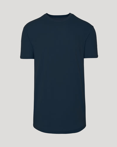 Tall Classic Curved Hem Crew Neck