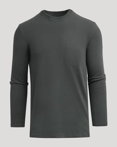 Tall Heavyweight Long Sleeve Pocket Crew