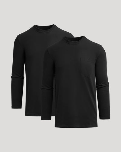 Tall Heavyweight Long Sleeve Pocket Crew