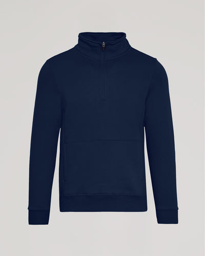 Sudadera con capucha de felpa con cremallera de un cuarto