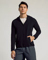 Young man modeling Active Shell Jacket—Lightweight, Water-Resistant Windbreaker by True Classic.