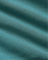 Womens Stormcloud Slouch Pullover Crew, teal-green knit fabric, close-up stitch.
