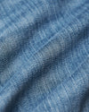 Medium Indigo Wash Slim Comfort Stretch Jeans close-up, showing detailed denim texture.