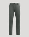 Carbon Slim Comfort Knit Chino Pant, slim-fit, straight-leg, dark grey-green.
