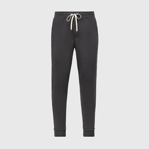 True ClassicCarbon Fleece French Terry Joggers with elastic waistband and ribbed cuffs.